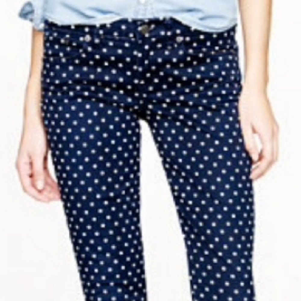 Ceilo Jeans LAST PAIR Polka Dot Faded Skinny Jeans NWT